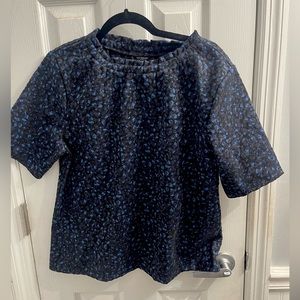 Black/Navy/Blue blouse